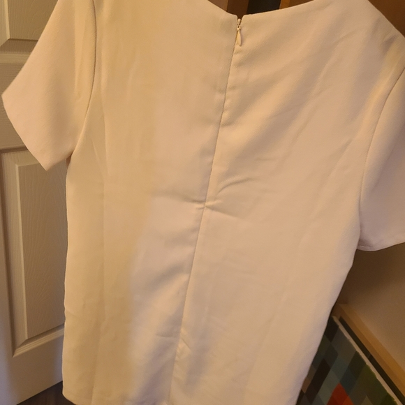 Blush pink shift mini dress with pockets - Picture 8 of 8